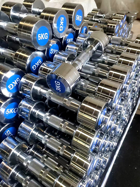 Waar kunnen dumbbells worden uitgeoefend?